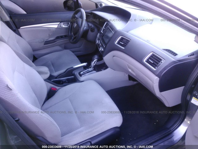 19XFB4F20EE000521 - 2014 HONDA CIVIC HYBRID GRAY photo 5
