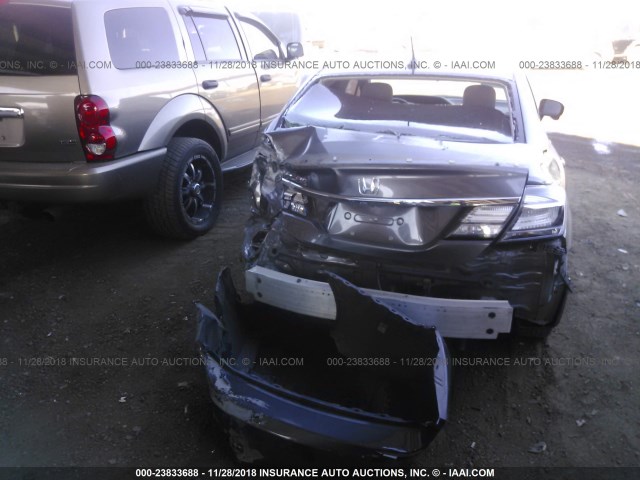 19XFB4F20EE000521 - 2014 HONDA CIVIC HYBRID GRAY photo 6