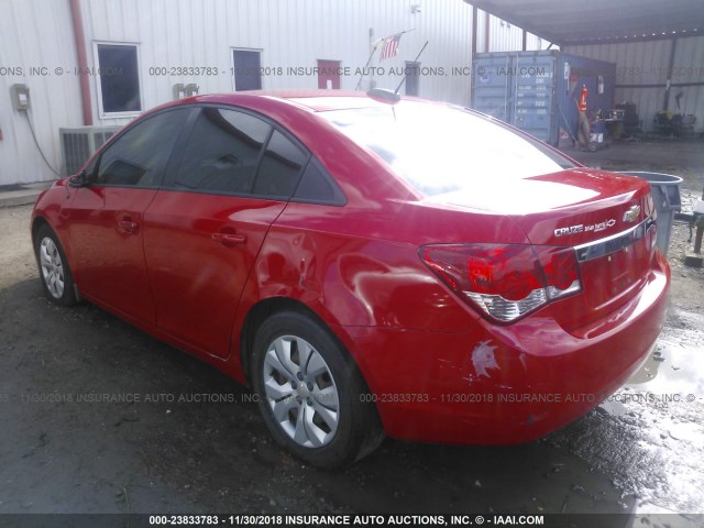 1G1PC5SH9G7155193 - 2016 CHEVROLET CRUZE LIMITED LS RED photo 3