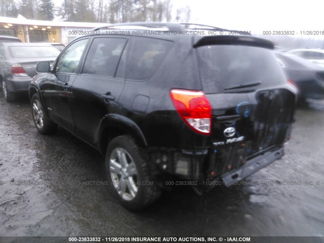 JTMBD32V866004262 - 2006 TOYOTA RAV4 SPORT BLACK photo 3