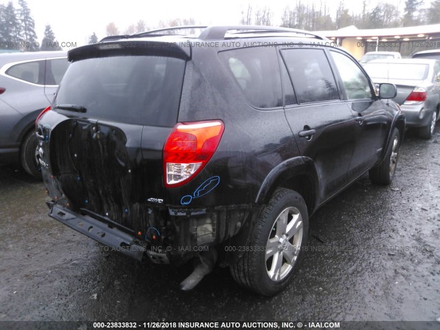 JTMBD32V866004262 - 2006 TOYOTA RAV4 SPORT BLACK photo 4