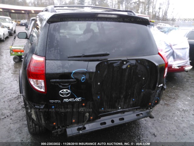 JTMBD32V866004262 - 2006 TOYOTA RAV4 SPORT BLACK photo 6