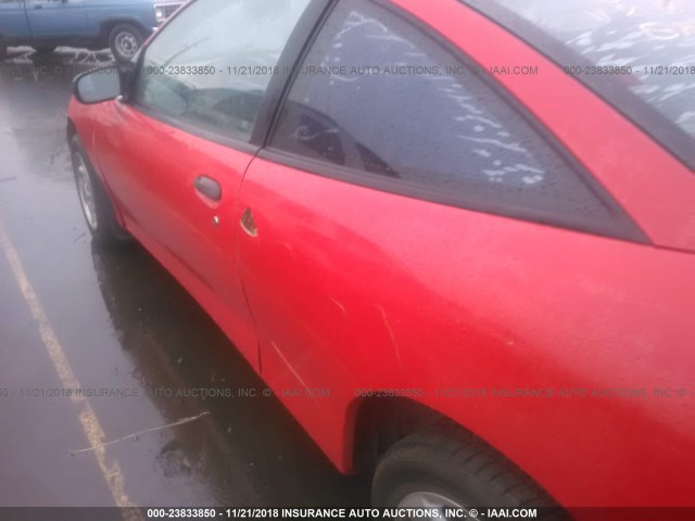 1G1JC1246WM120462 - 1998 CHEVROLET CAVALIER RS RED photo 6