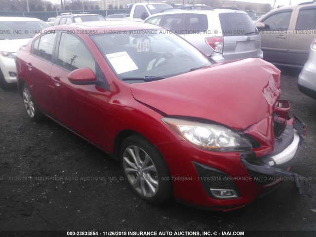 JM1BL1U66B1367745 - 2011 MAZDA 3 S RED photo 1