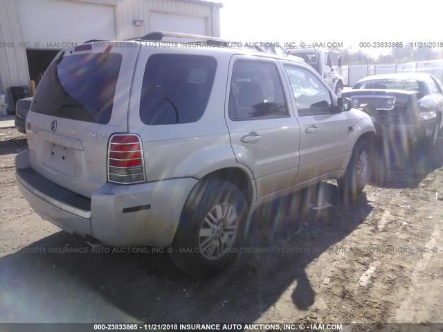 4M2CU91177KJ04202 - 2007 MERCURY MARINER LUXURY GOLD photo 4