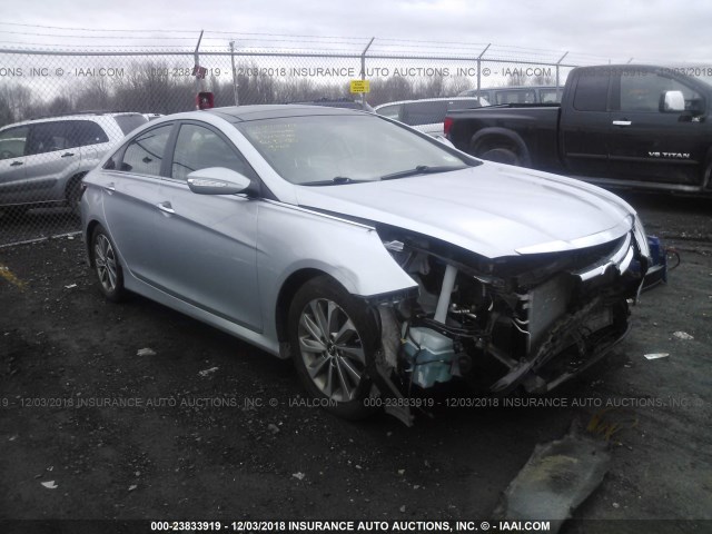 5NPEC4AC9EH822450 - 2014 HYUNDAI SONATA SE/LIMITED SILVER photo 1