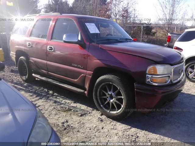 1GKEK63U21J269988 - 2001 GMC DENALI RED photo 1