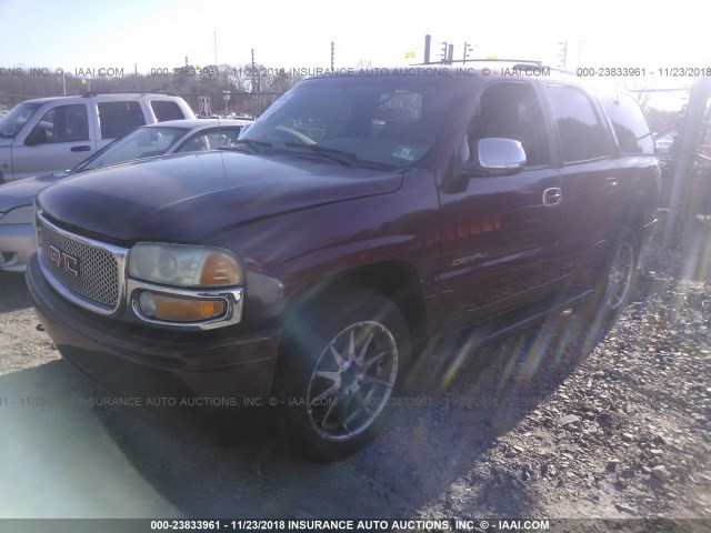 1GKEK63U21J269988 - 2001 GMC DENALI RED photo 2