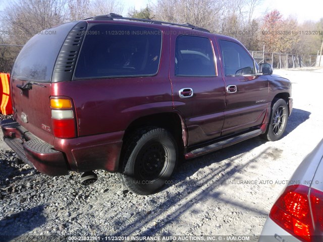 1GKEK63U21J269988 - 2001 GMC DENALI RED photo 4