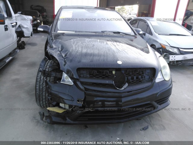 4JGCB65E86A015195 - 2006 MERCEDES-BENZ R BLACK photo 6