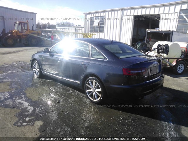 WAUWG74F69N034860 - 2009 AUDI A6 QUATTRO GRAY photo 3