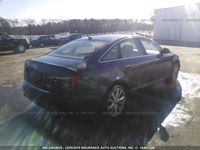 WAUWG74F69N034860 - 2009 AUDI A6 QUATTRO GRAY photo 4