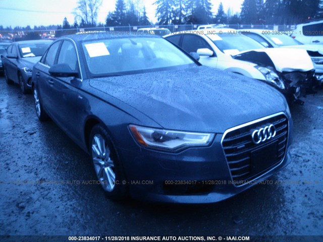 WAUGGAFC6CN154606 - 2012 AUDI A6 PREMIUM PLUS GRAY photo 1