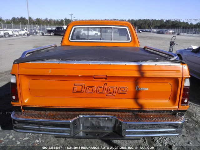 D14BE5S135588 - 1975 DODGE D100/150 D-100/D-150 ORANGE photo 7