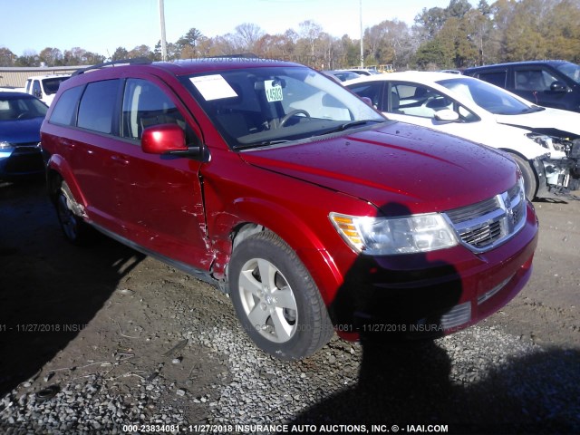 3D4PG5FV2AT104765 - 2010 DODGE JOURNEY SXT RED photo 1