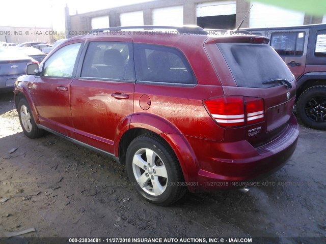 3D4PG5FV2AT104765 - 2010 DODGE JOURNEY SXT RED photo 3