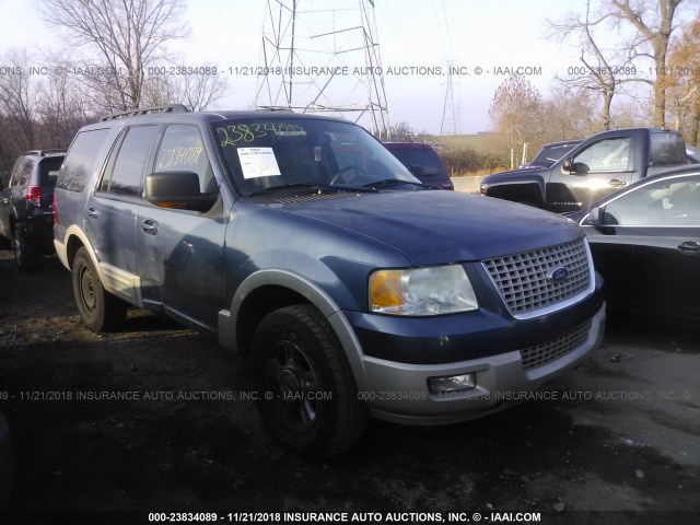 1FMPU17585LA55260 - 2005 FORD EXPEDITION EDDIE BAUER Light Blue photo 1