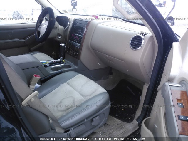 1FMEU74E27UB22690 - 2007 FORD EXPLORER EDDIE BAUER BLACK photo 5