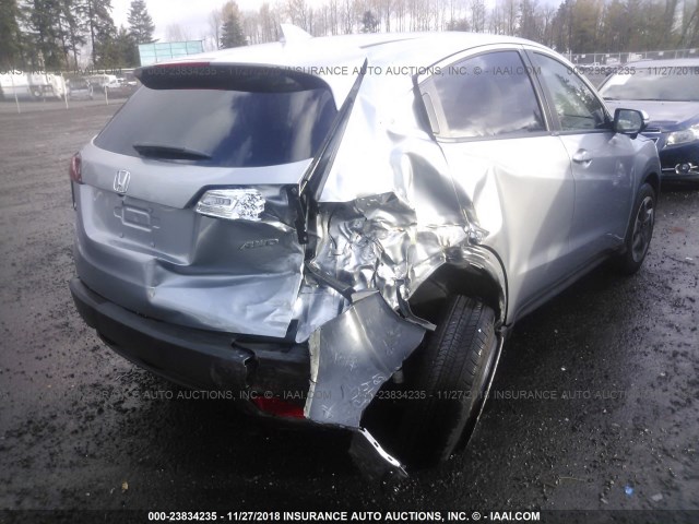 3CZRU6H52JG705906 - 2018 HONDA HR-V EX SILVER photo 4