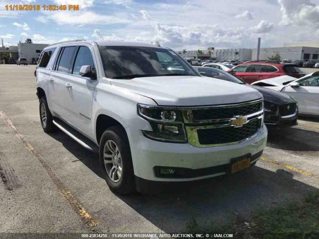 1GNSKHKC3JR332253 - 2018 CHEVROLET SUBURBAN K1500 LT WHITE photo 13