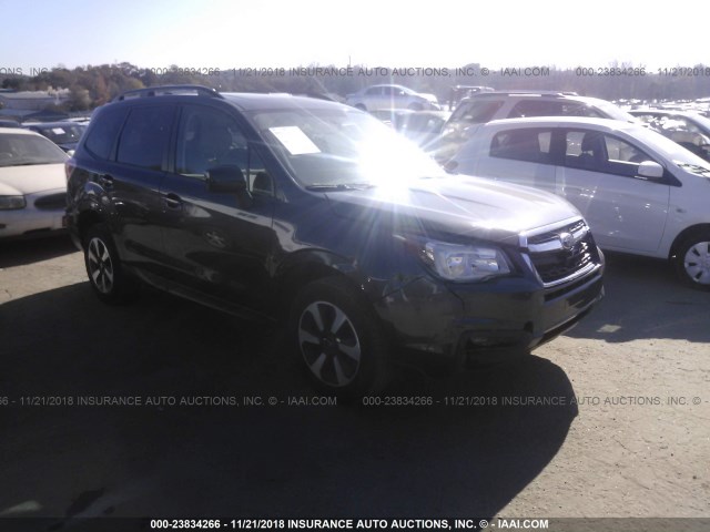 JF2SJAGC7HH525695 - 2017 SUBARU FORESTER 2.5I PREMIUM GRAY photo 1