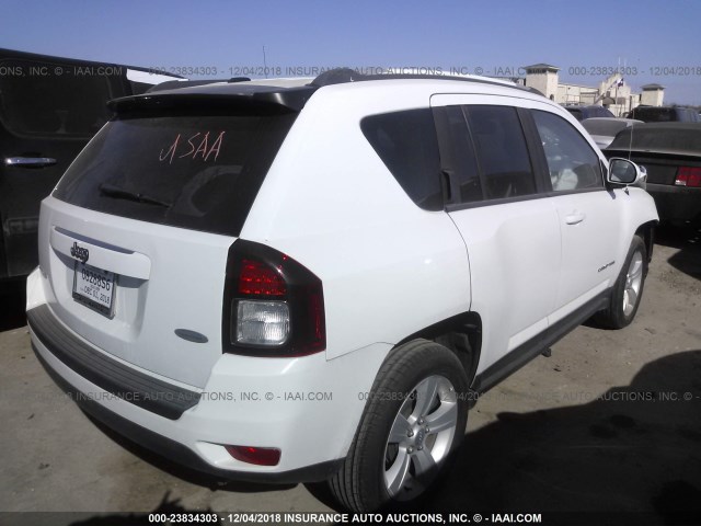 1C4NJCEA2GD599847 - 2016 JEEP COMPASS LATITUDE WHITE photo 4