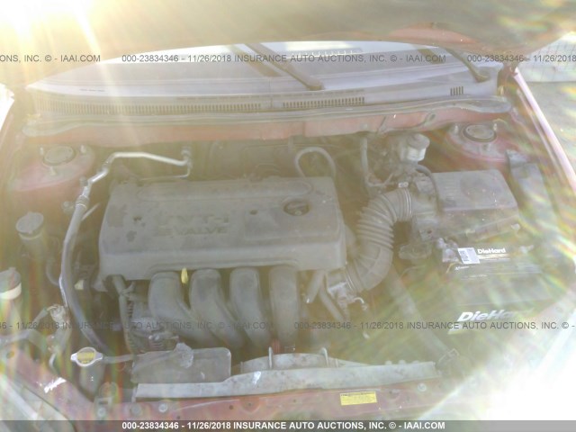 2T1BR32E26C592749 - 2006 TOYOTA COROLLA CE/LE/S RED photo 10