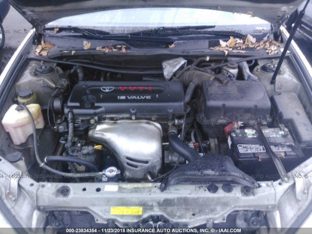 4T1BE32K04U349342 - 2004 TOYOTA CAMRY LE/XLE/SE SILVER photo 10