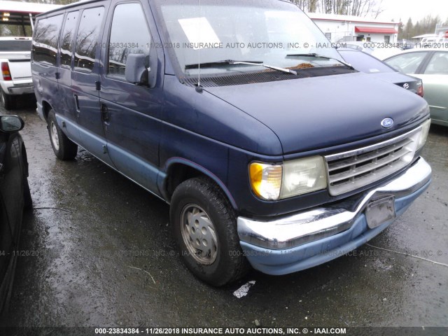 1FMEE11N3NHB02050 - 1992 FORD ECONOLINE E150 BLUE photo 6