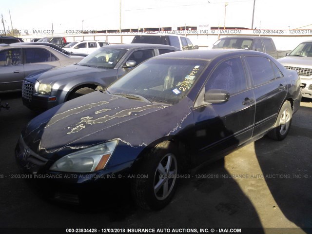 JHMCM56176C009752 - 2006 HONDA ACCORD VALUE BLUE photo 2