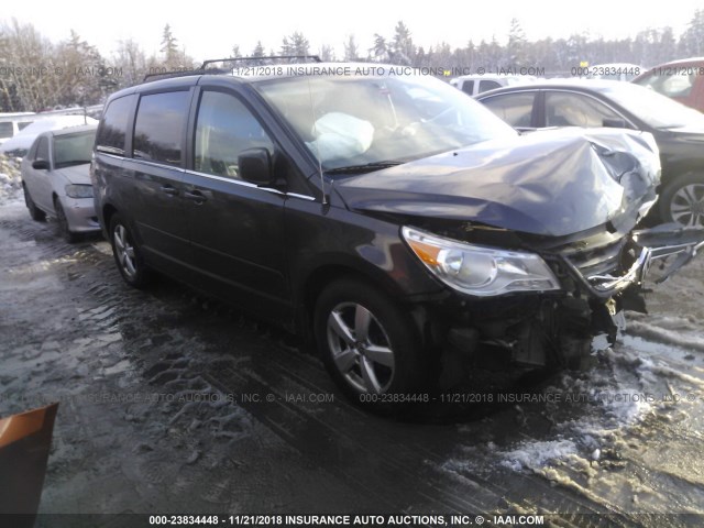 2V4RW3DG1BR767160 - 2011 VOLKSWAGEN ROUTAN SE BLACK photo 1