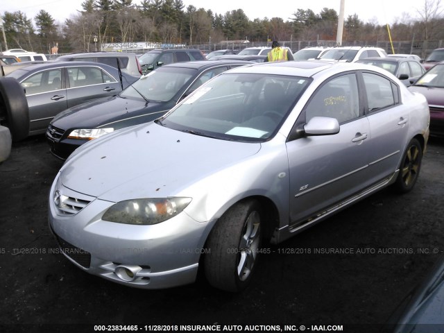 JM1BK323151250862 - 2005 MAZDA 3 S SILVER photo 2