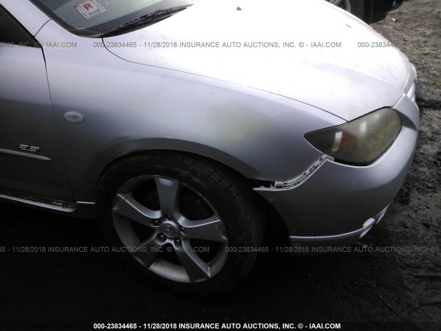 JM1BK323151250862 - 2005 MAZDA 3 S SILVER photo 6