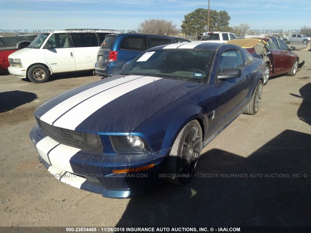 1ZVFT82H065104547 - 2006 FORD MUSTANG GT BLUE photo 2