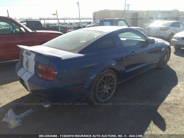 1ZVFT82H065104547 - 2006 FORD MUSTANG GT BLUE photo 4