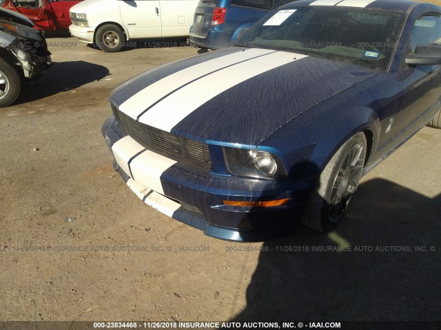 1ZVFT82H065104547 - 2006 FORD MUSTANG GT BLUE photo 6