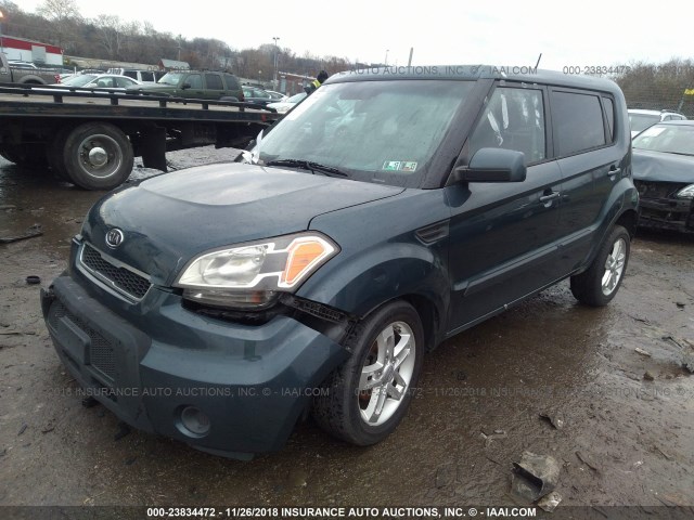 KNDJT2A29B7332195 - 2011 KIA SOUL +/!/SPORT GRAY photo 2