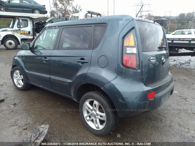 KNDJT2A29B7332195 - 2011 KIA SOUL +/!/SPORT GRAY photo 3