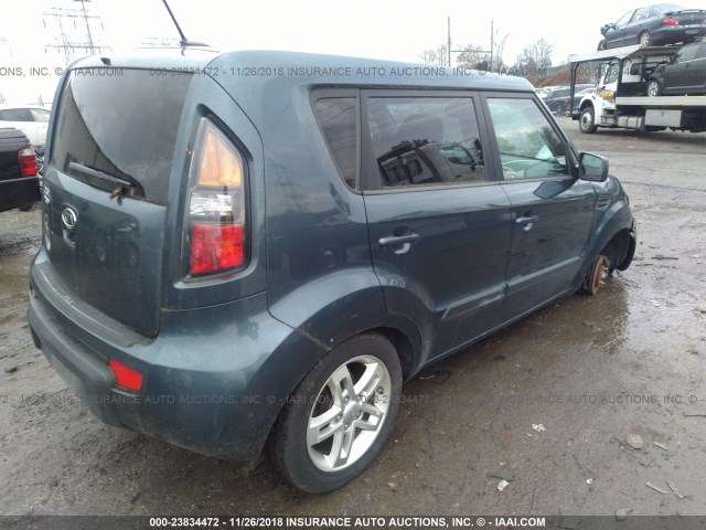 KNDJT2A29B7332195 - 2011 KIA SOUL +/!/SPORT GRAY photo 4