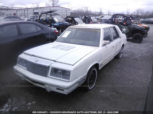 1C3BT56E2FC238265 - 1985 CHRYSLER NEW YORKER WHITE photo 2