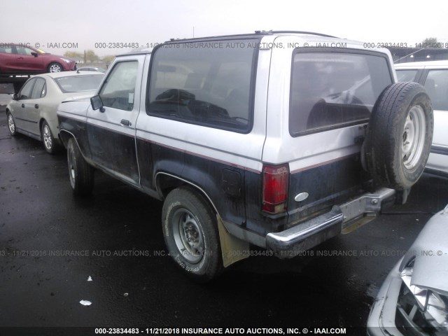 1FMCU14T8JUB78594 - 1988 FORD BRONCO II SILVER photo 3