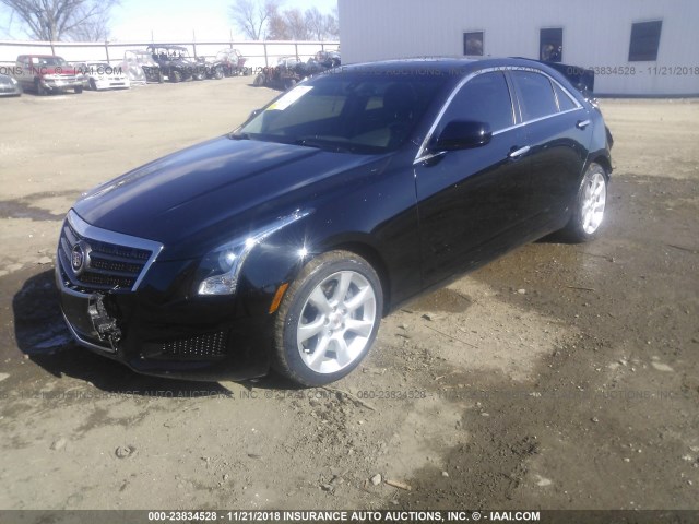 1G6AG5RXXE0112294 - 2014 CADILLAC ATS BLACK photo 2