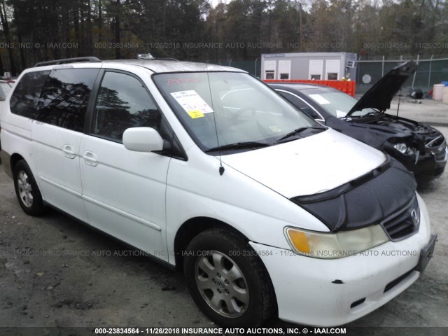 5FNRL189X3B155393 - 2003 HONDA ODYSSEY EXL WHITE photo 1