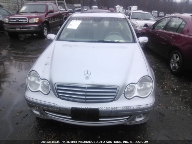 WDBRF84J65F632995 - 2005 MERCEDES-BENZ C 320 4MATIC SILVER photo 6