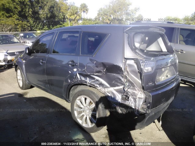 JA4MS31X47Z001435 - 2007 MITSUBISHI OUTLANDER ES/LS ნაცრისფერი ფოტო 3