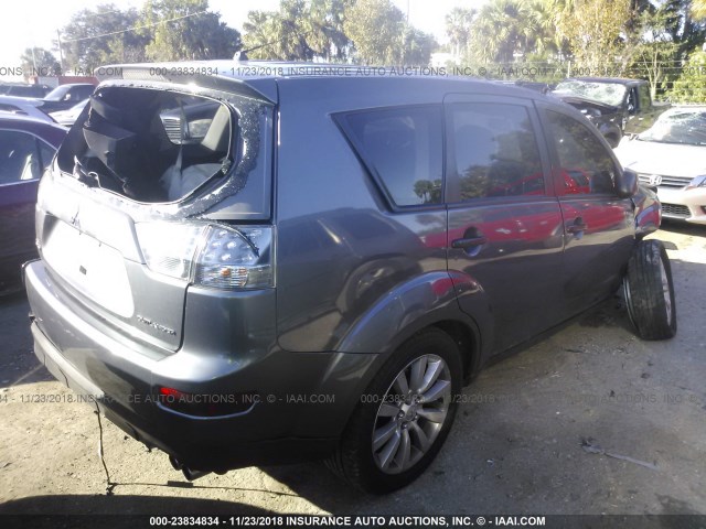 JA4MS31X47Z001435 - 2007 MITSUBISHI OUTLANDER ES/LS ნაცრისფერი ფოტო 4