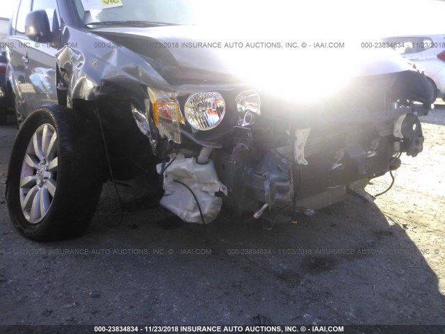 JA4MS31X47Z001435 - 2007 MITSUBISHI OUTLANDER ES/LS ნაცრისფერი ფოტო 6