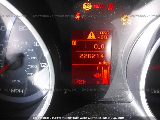 JA4MS31X47Z001435 - 2007 MITSUBISHI OUTLANDER ES/LS ნაცრისფერი ფოტო 7