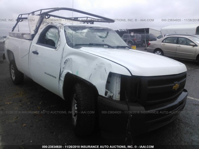 1GCNCPEX0DZ336650 - 2013 CHEVROLET SILVERADO C1500 WHITE photo 1