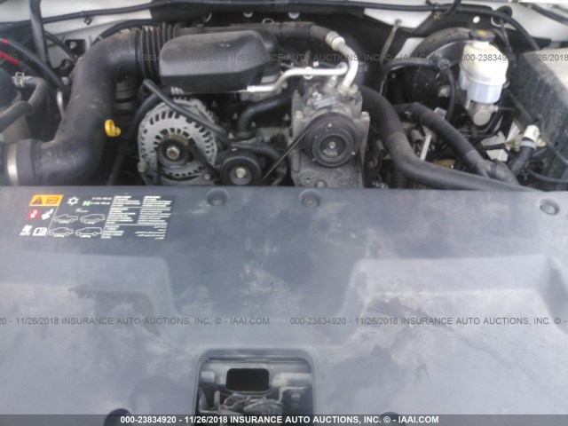 1GCNCPEX0DZ336650 - 2013 CHEVROLET SILVERADO C1500 WHITE photo 10